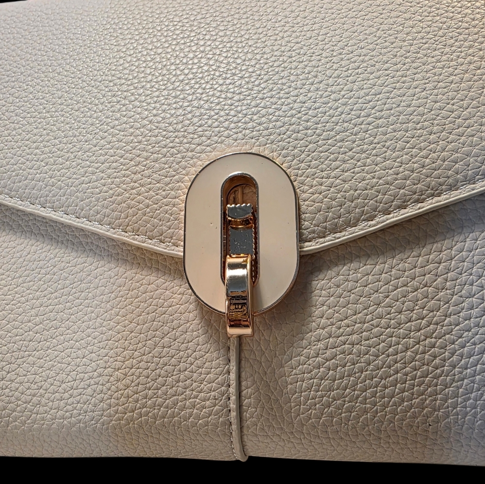 Elegance in the Details Vanilla Satchel Handbag by Purple and Lilac Co. NWT - Picture 3 of 9